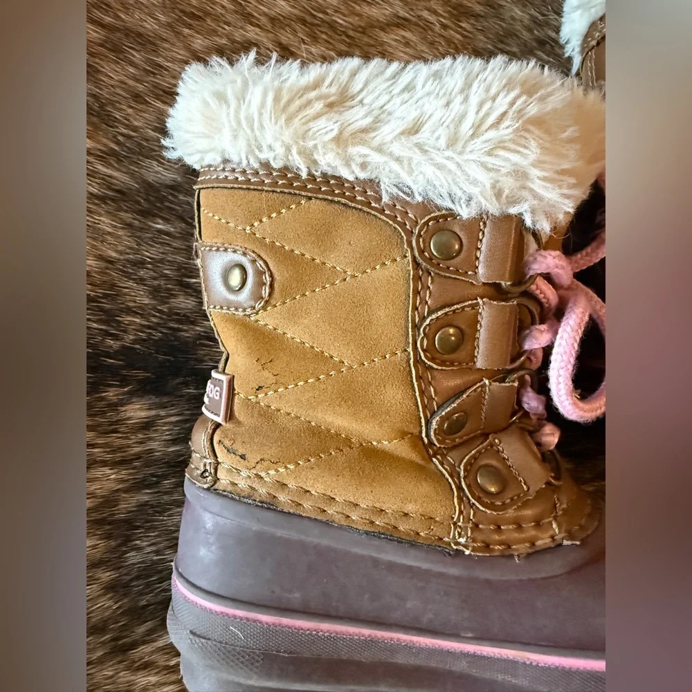 London Fog Toddler 6 Faux Fur Winter Duck Boots
